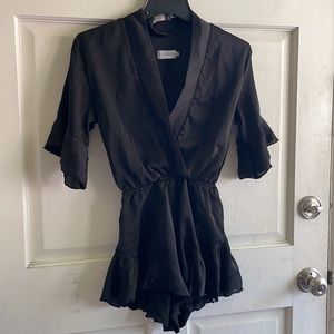 LIONESS BLACK ROMPER